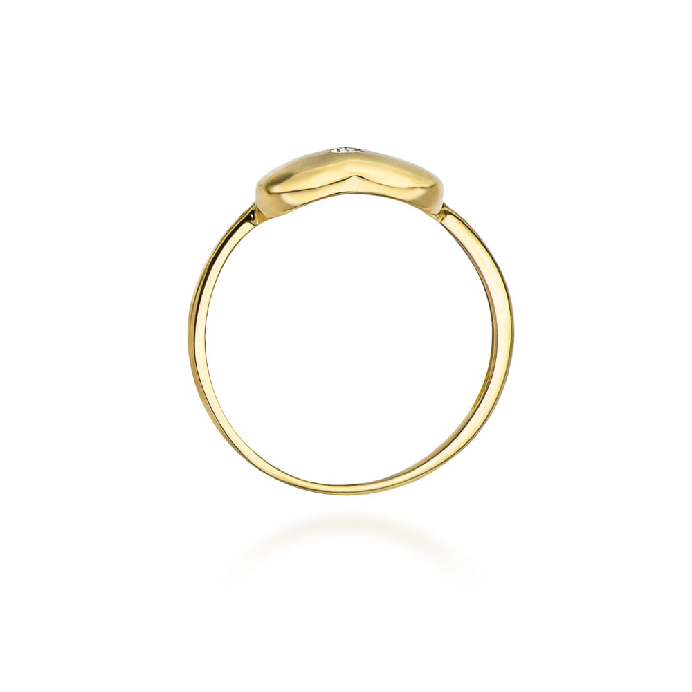 Prsteň W020 Diamant 0,03ct žlté zlato Au 585/1000 - 2
