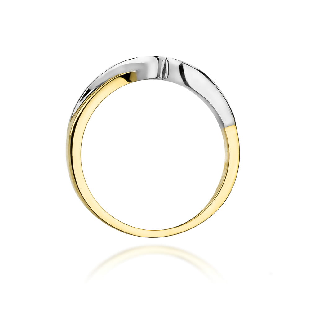 Prsteň W027 Diamant 0,05ct žlté zlato Au 585/1000 - 2