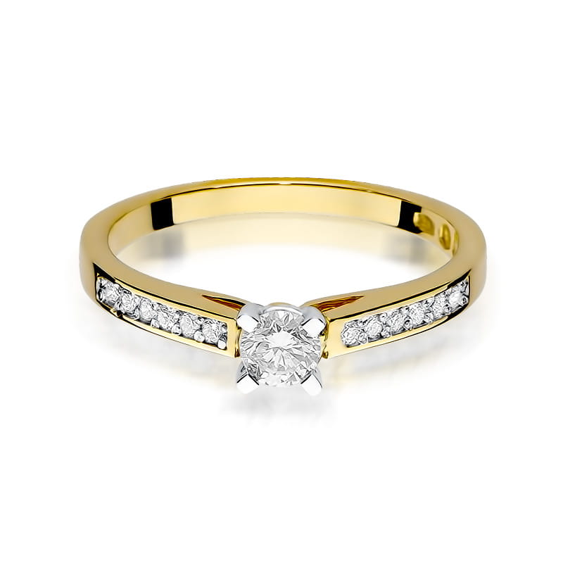 Prsteň W052 Diamant 0,30ct žlté zlato Au 585/1000 - 1