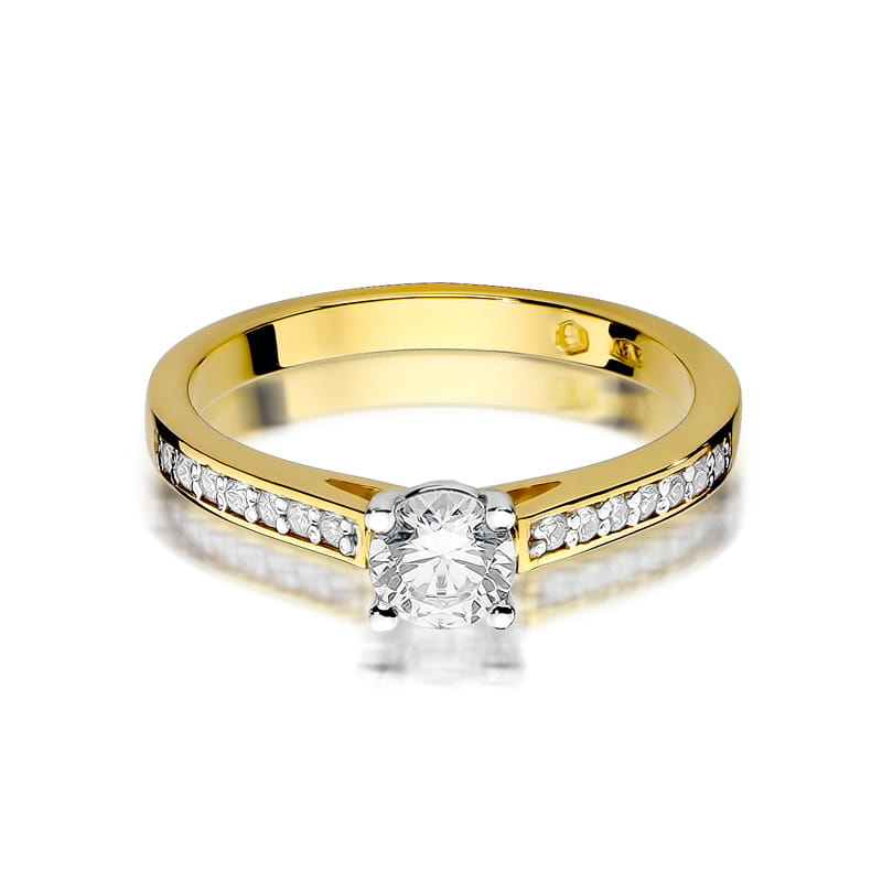 Prsteň W052 Diamant 0,50ct žlté zlato Au 585/1000 - 1