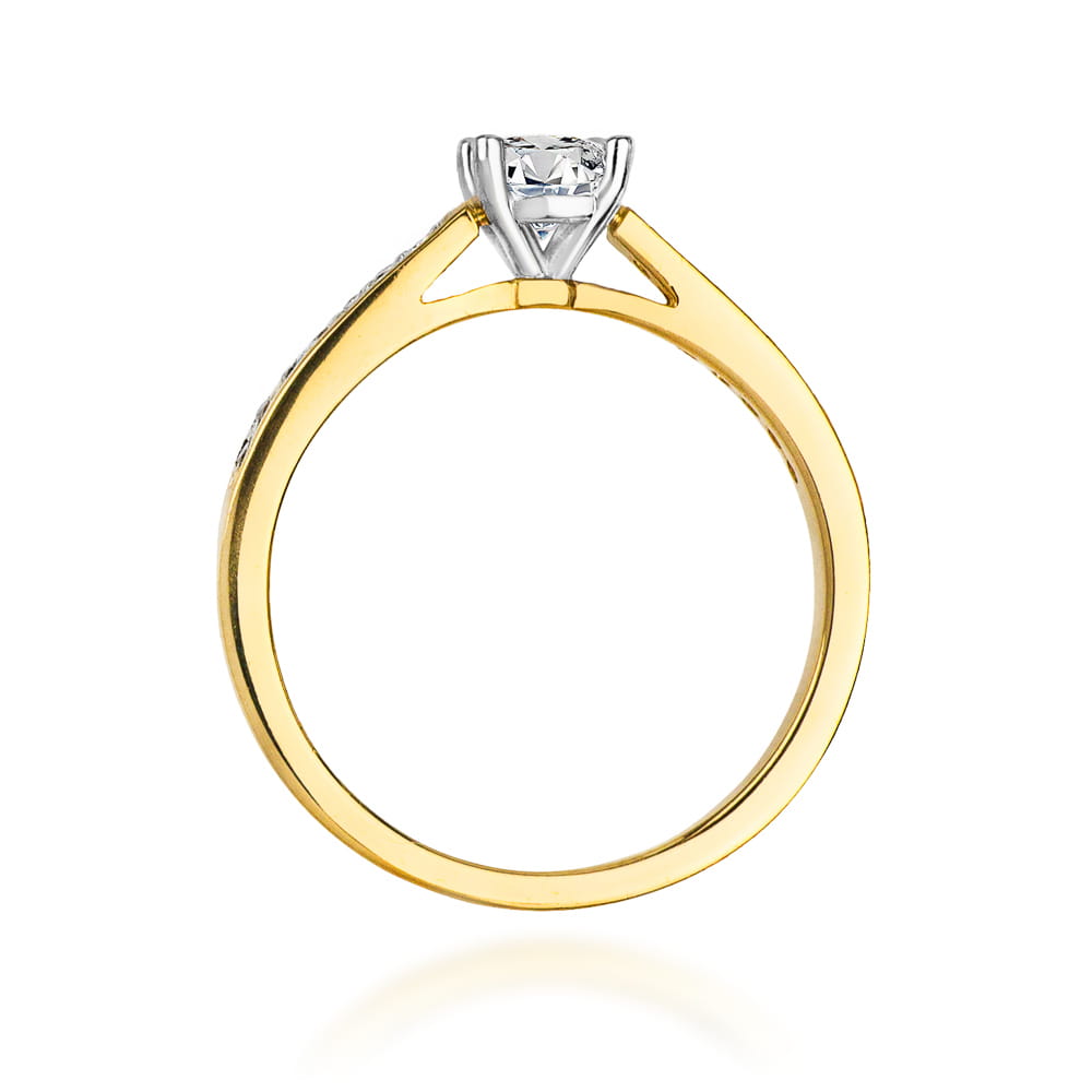 Prsteň W052 Diamant 0,50ct žlté zlato Au 585/1000 - 2