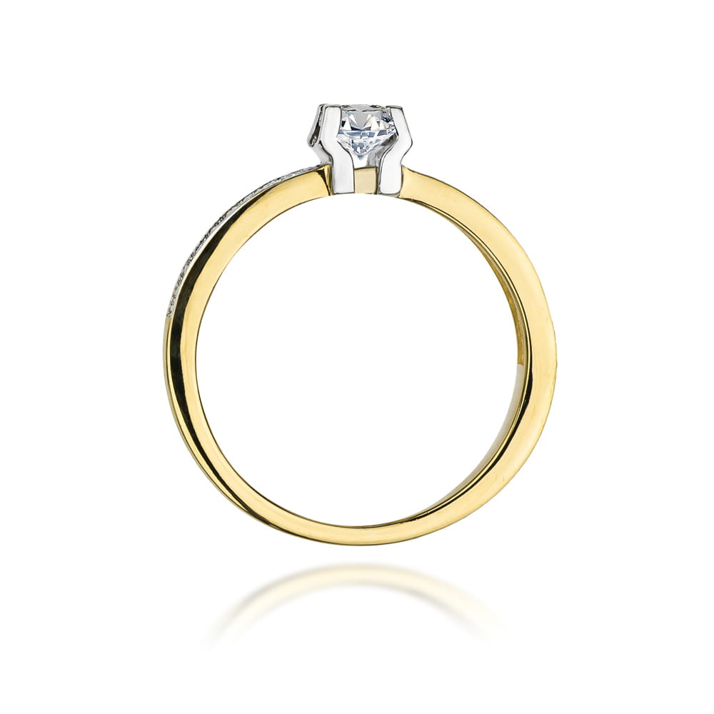 Prsteň W059 Diamant 0,30ct žlté zlato Au 585/1000 - 2