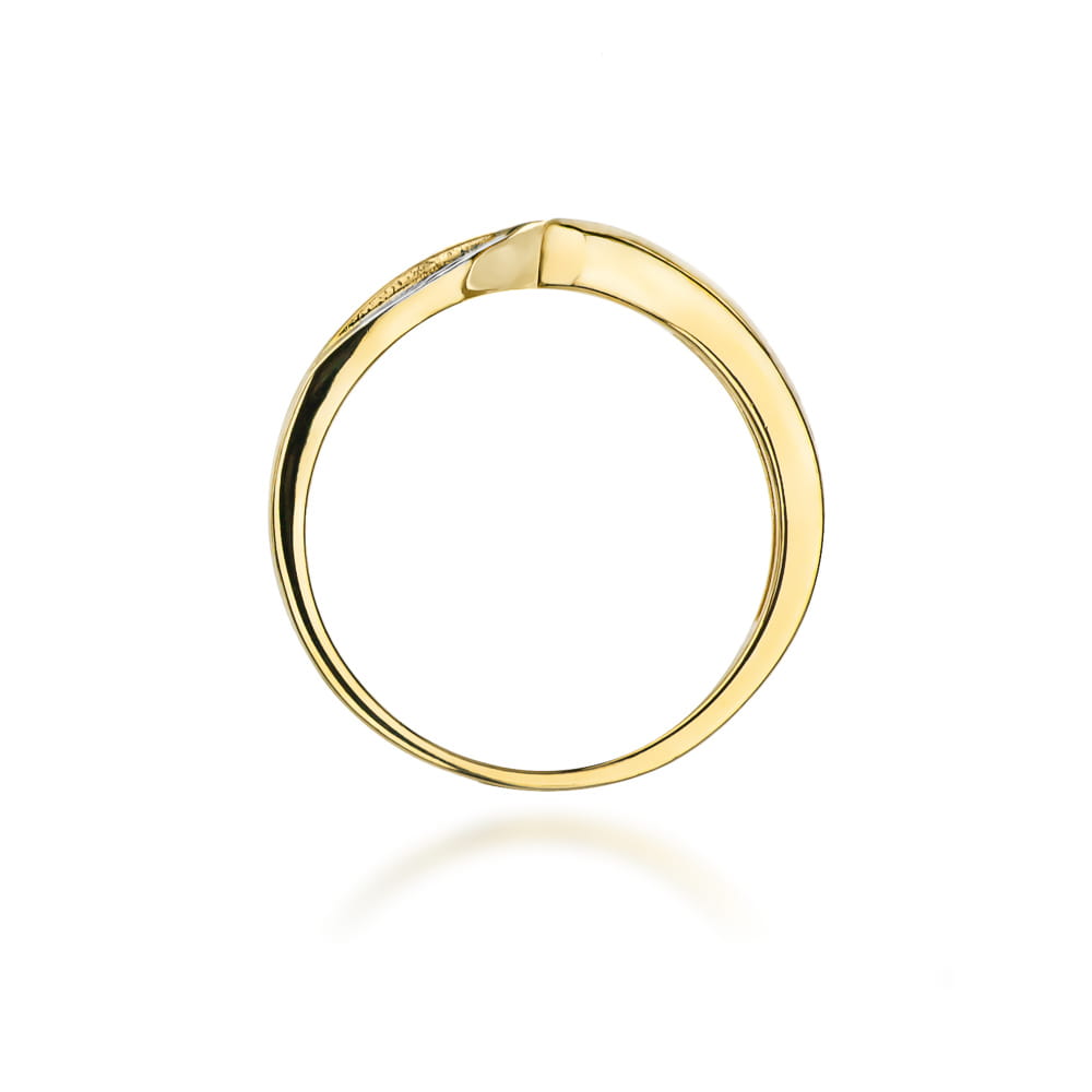 Prsteň W082 Diamant 0,05ct žlté zlato Au 585/1000 - 2