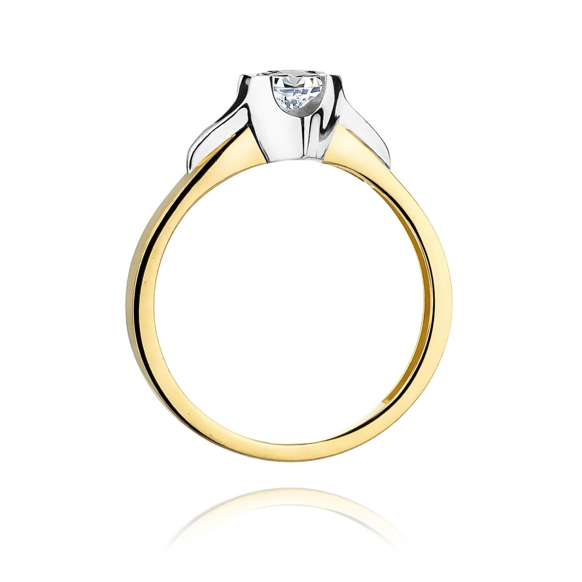 W155 Diamantový prsteň 0,50ct žlté zlato Au 585/1000 - 2