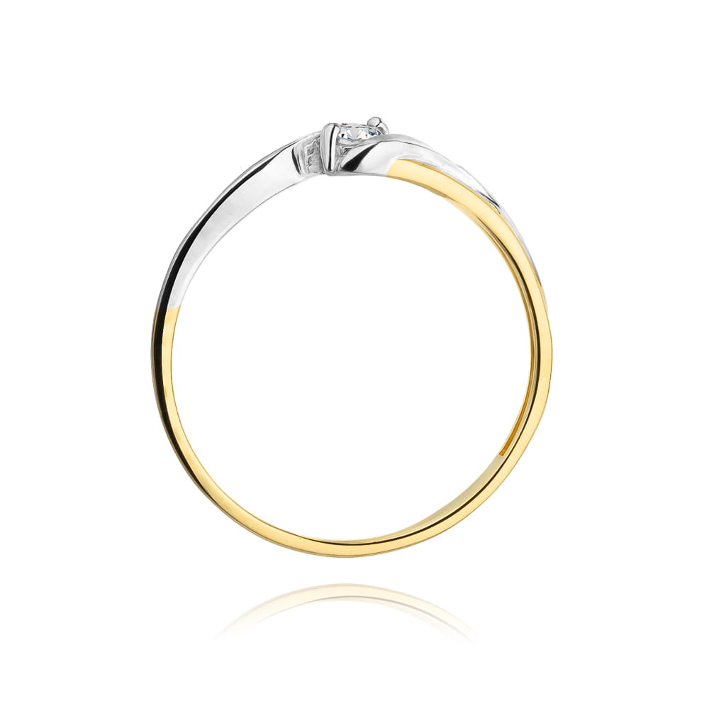W211 Diamantový prsteň 0,10ct žlté zlato Au 585/1000 - 2