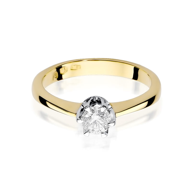 W220B Diamantový prsteň 0,25ct žlté zlato Au 585/1000 - 1