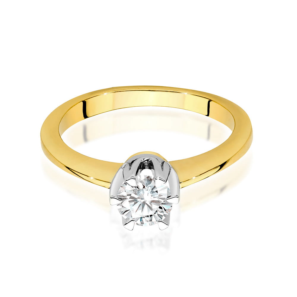 W220B Diamantový prsteň 0,50ct žlté zlato Au 585/1000 - 1