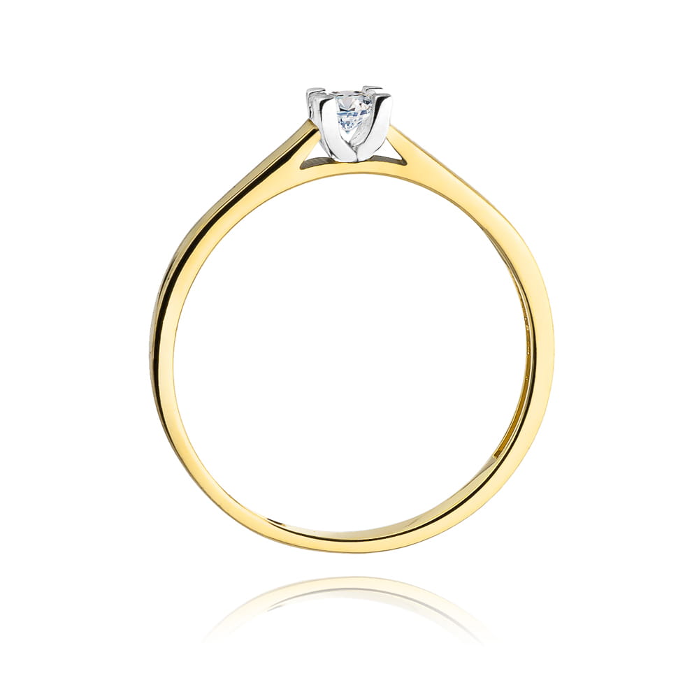 W221B Diamantový prsteň 0,30ct žlté zlato Au 585/1000 - 2