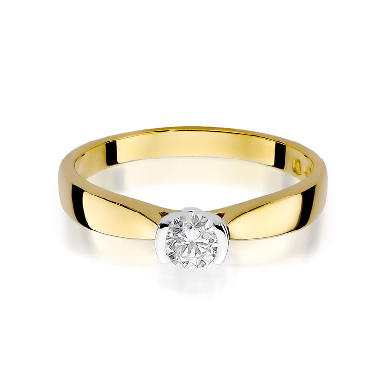 W223B Diamantový prsteň 0,25ct žlté zlato Au 585/1000 - 1