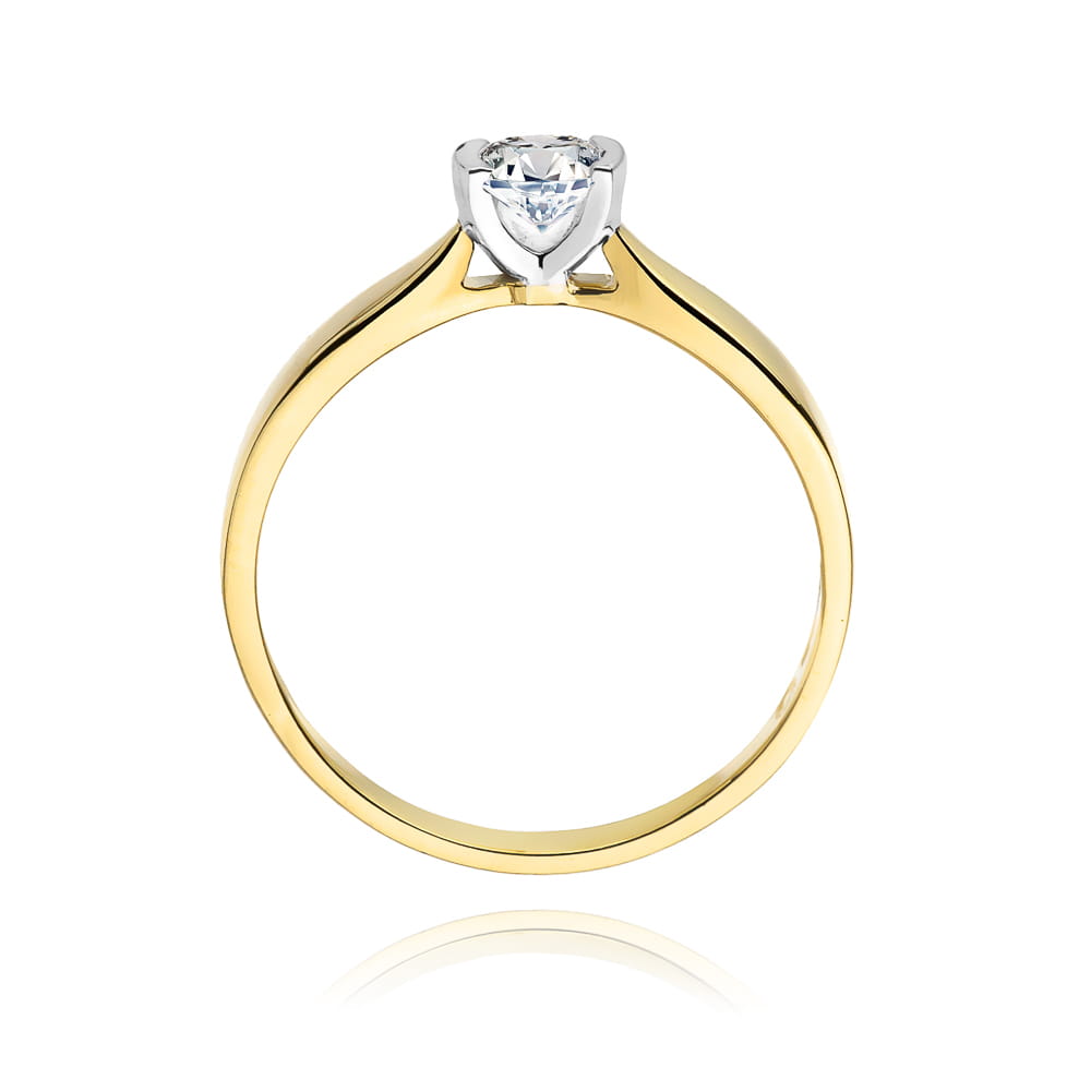 W223B Diamantový prsteň 0,25ct žlté zlato Au 585/1000 - 2