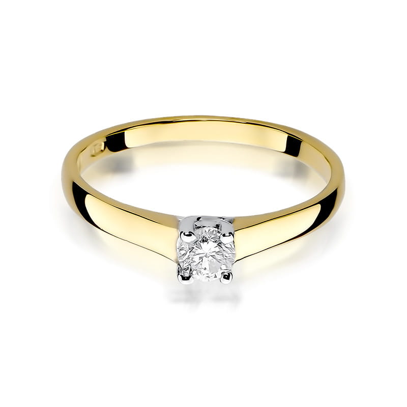 W239 Diamantový prsteň 0,20ct žlté zlato Au 585/1000 - 1