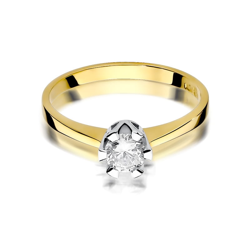 W319 Diamantový prsteň 0,50ct žlté zlato Au 585/1000 - 1
