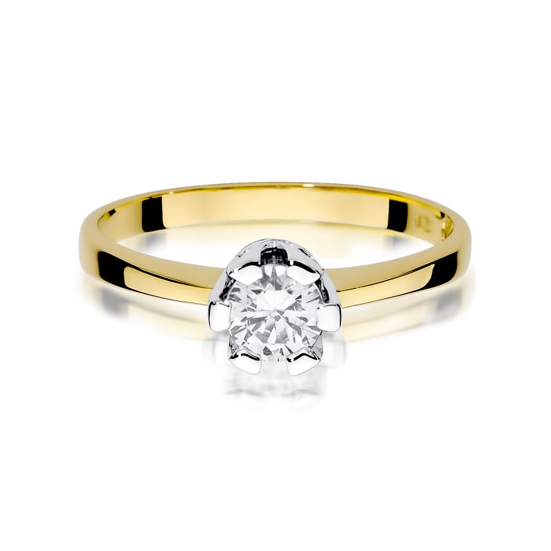 W319 Diamantový prsteň 0,70ct žlté zlato Au 585/1000 - 1
