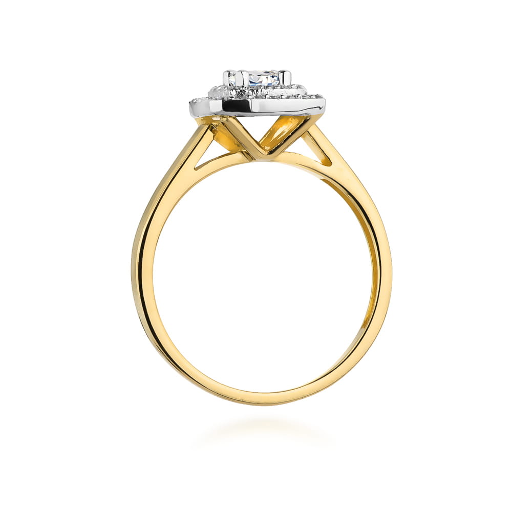 W345 Diamantový prsteň 0,30ct žlté zlato Au 585/1000 - 2