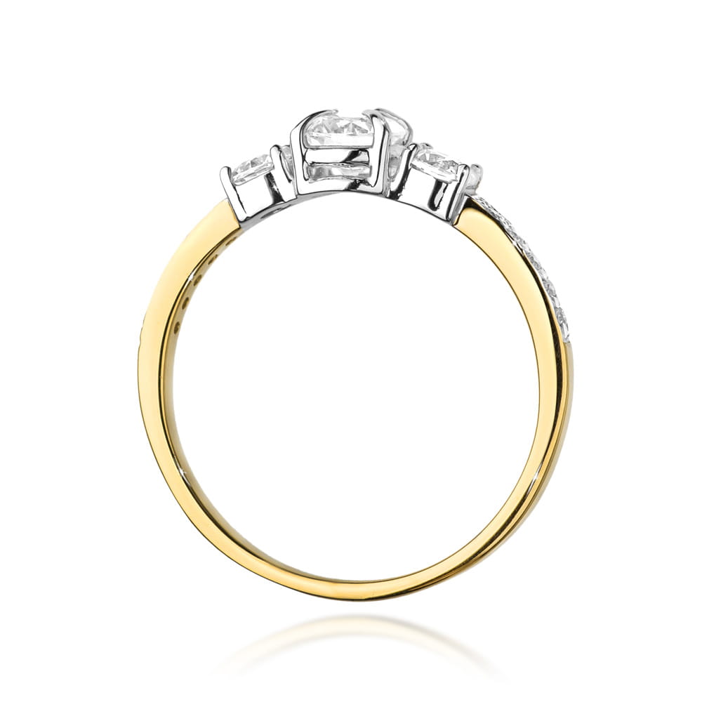W483 Diamantový prsteň 0,80ct žlté zlato Au 585/1000 - 2