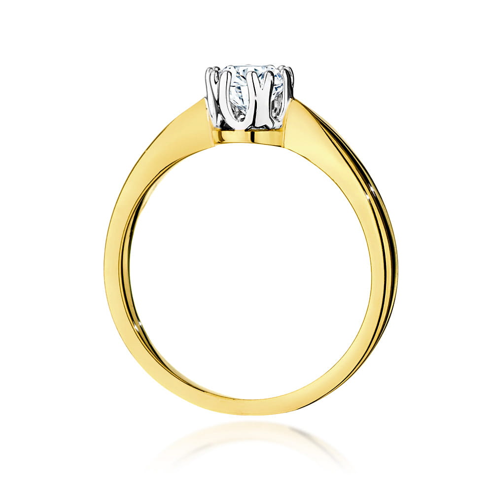 W541 Diamantový prsteň 0,40ct žlté zlato Au 585/1000 - 2
