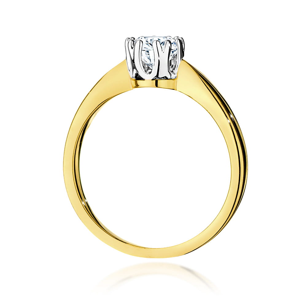 W541 Diamantový prsteň 0,50ct žlté zlato Au 585/1000 - 2