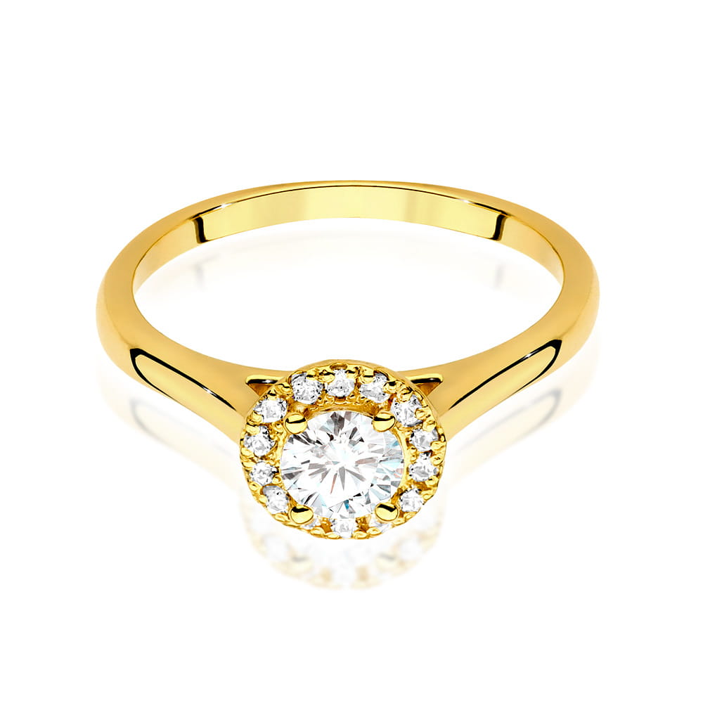 W550 Diamantový prsteň 0,40ct žlté zlato Au 585/1000 - 1