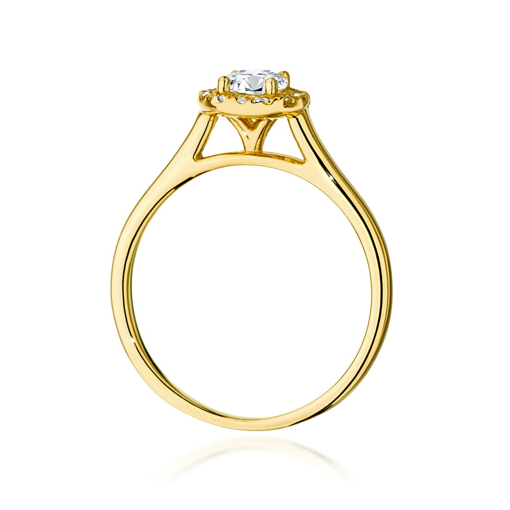 W550 Diamantový prsteň 0,40ct žlté zlato Au 585/1000 - 2