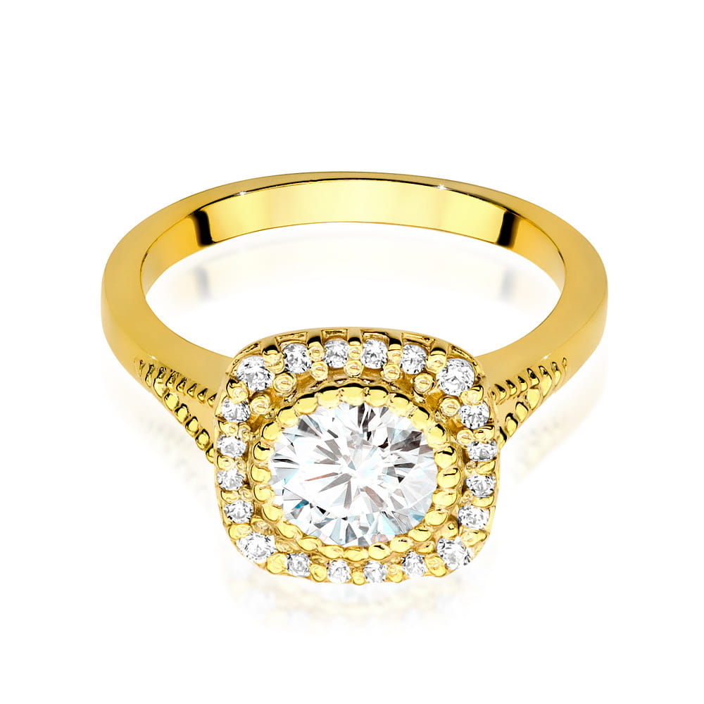 W552 Diamantový prsteň 0,70ct žlté zlato Au 585/1000 - 1