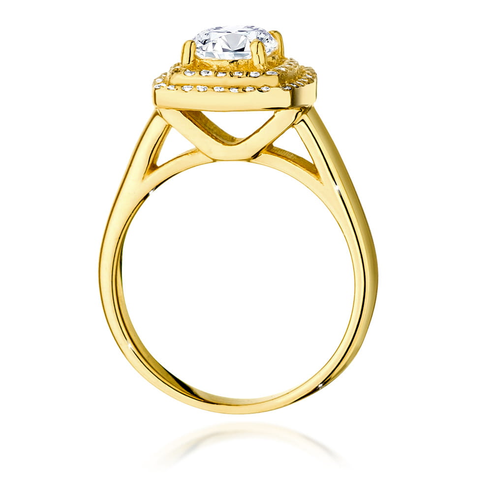 W548 Diamantový prsteň 0,70ct žlté zlato Au 585/1000 - 2