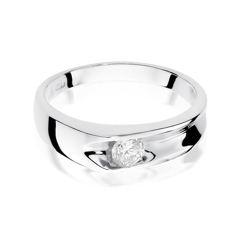 Prsteň W015 Diamant 0,25ct biele zlato Au 585/1000 - 1