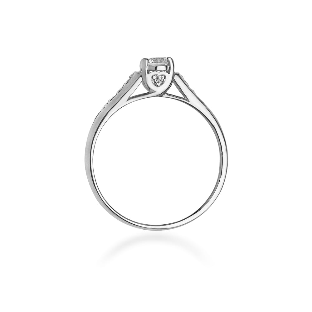 Prsteň W016 Diamant 0,23ct biele zlato Au 585/1000 - 2