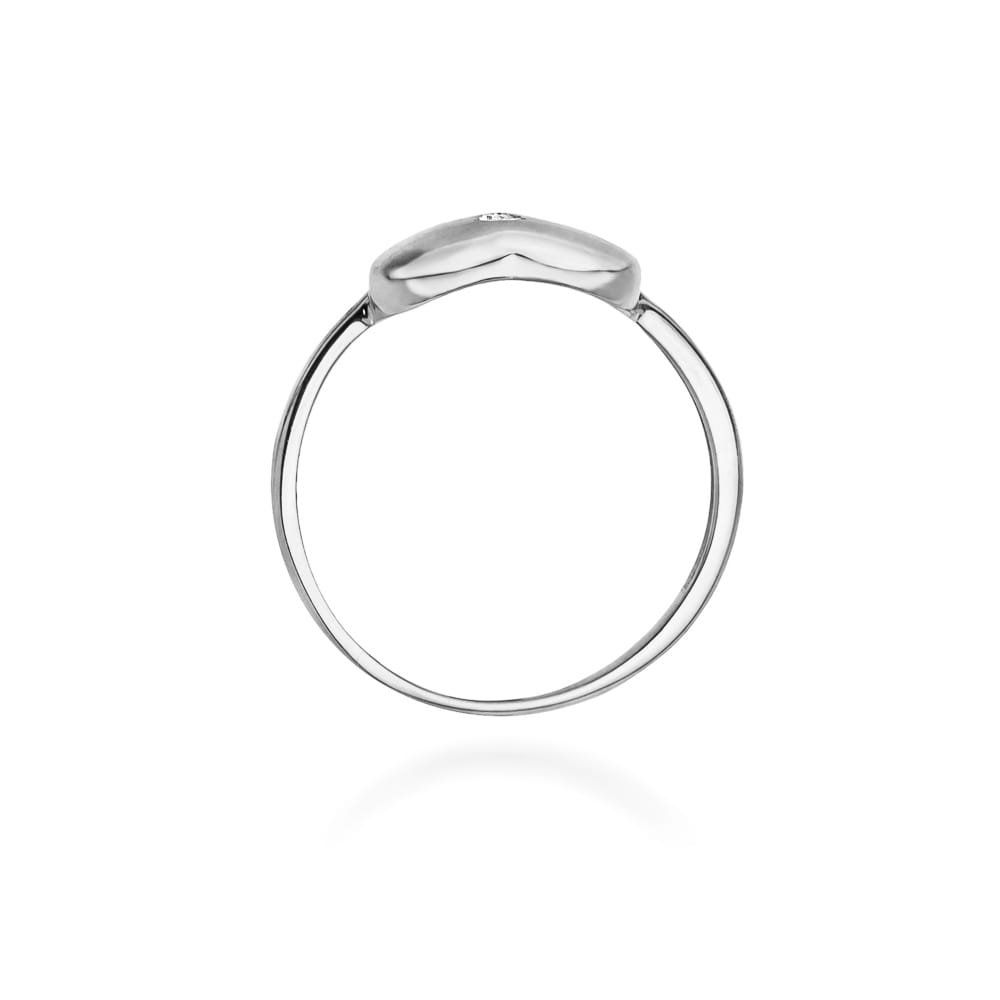 Prsteň W020 Diamant 0,03ct biele zlato Au 585/1000 - 2