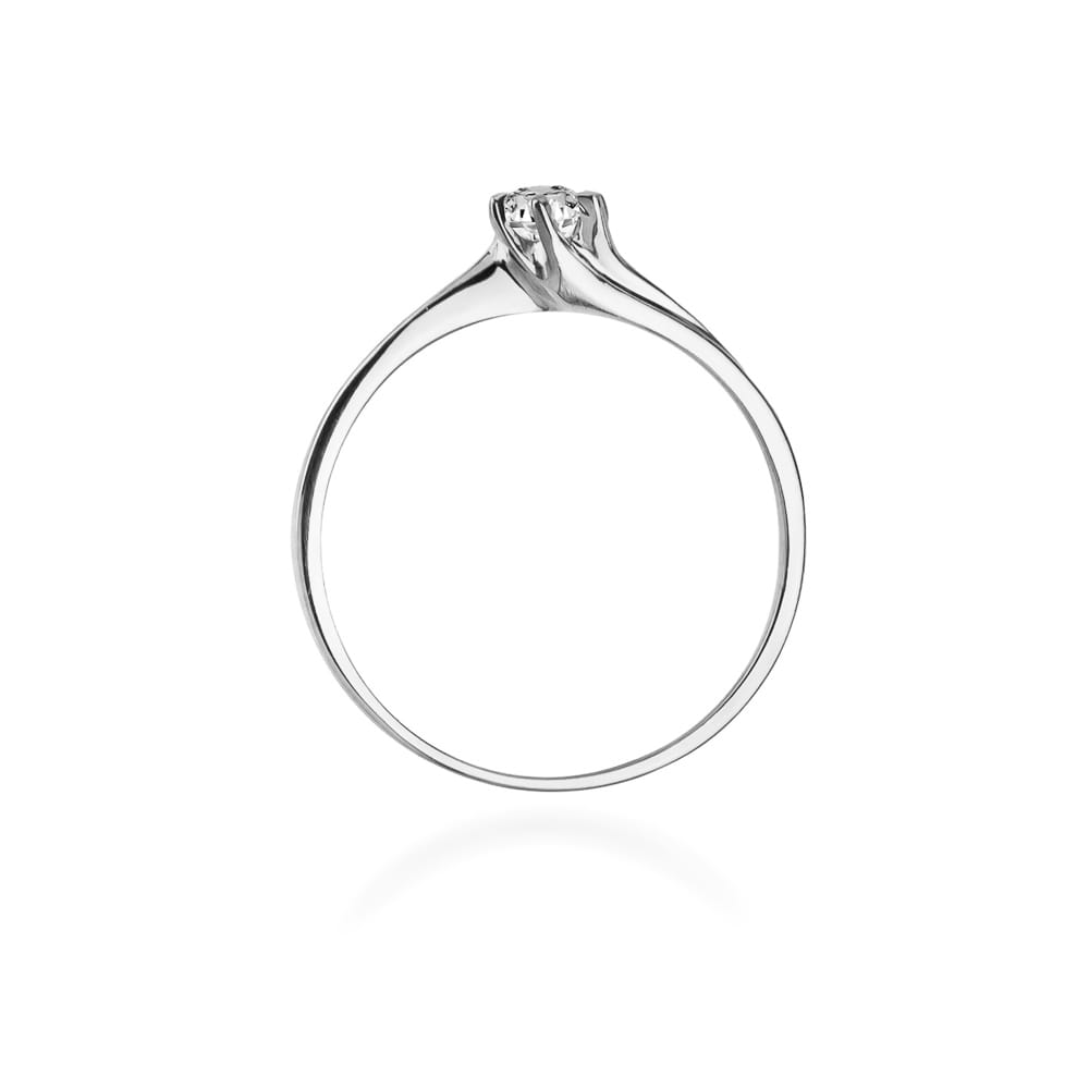 Prsteň W021 Diamant 0,10ct biele zlato Au 585/1000 - 2