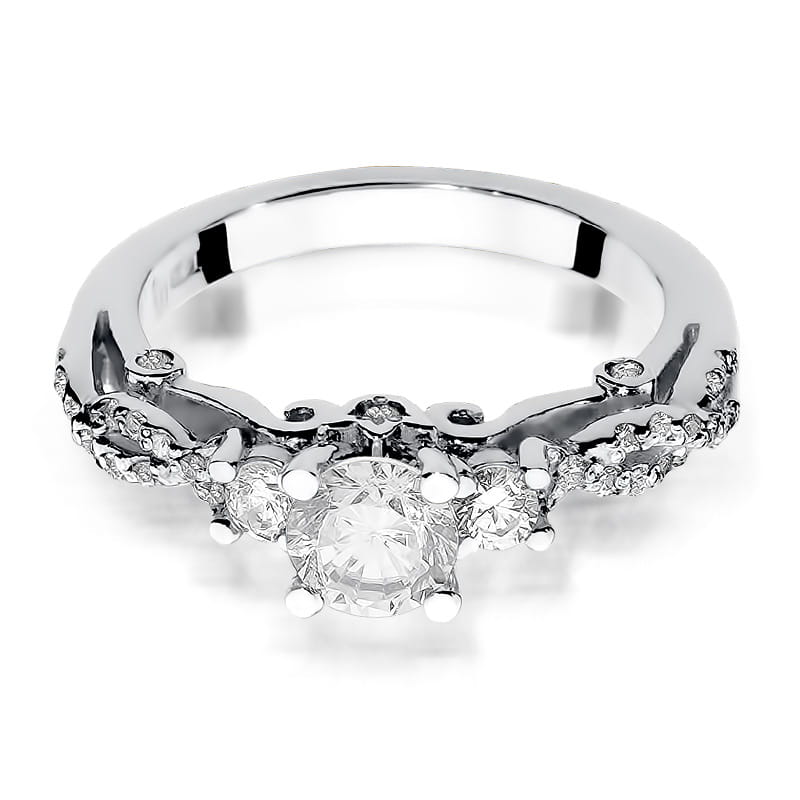 Prsteň W023 Diamant 0,70ct biele zlato Au 585/1000 - 1