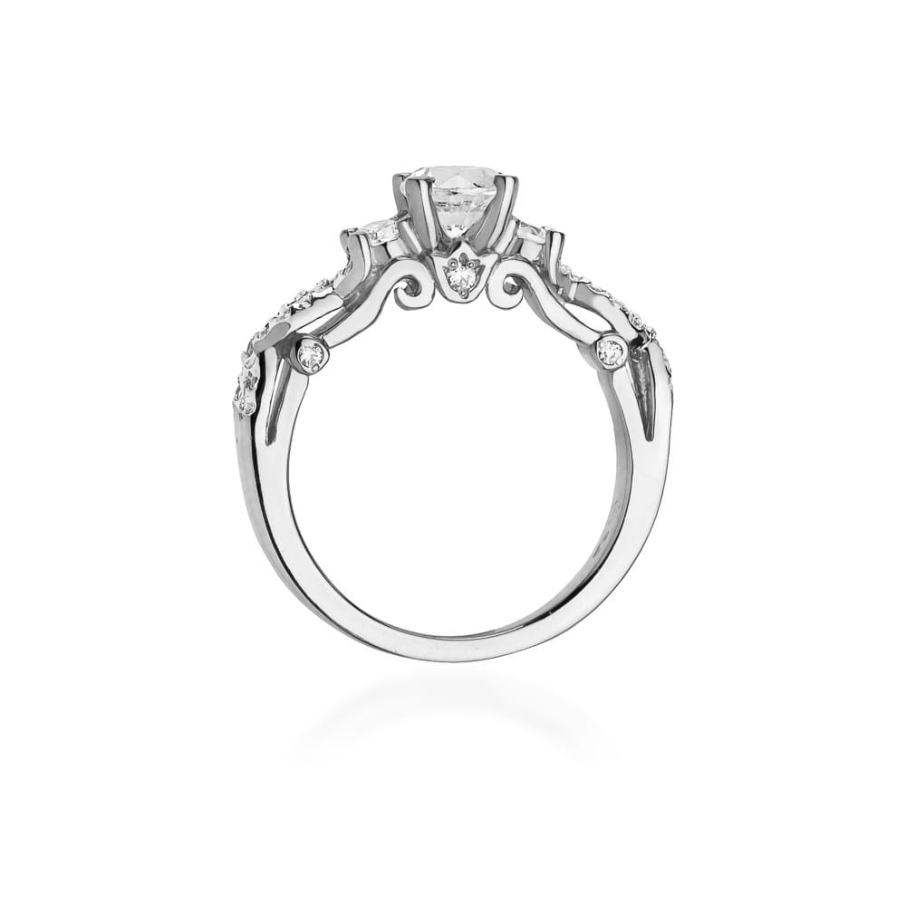 Prsteň W023 Diamant 0,70ct biele zlato Au 585/1000 - 2