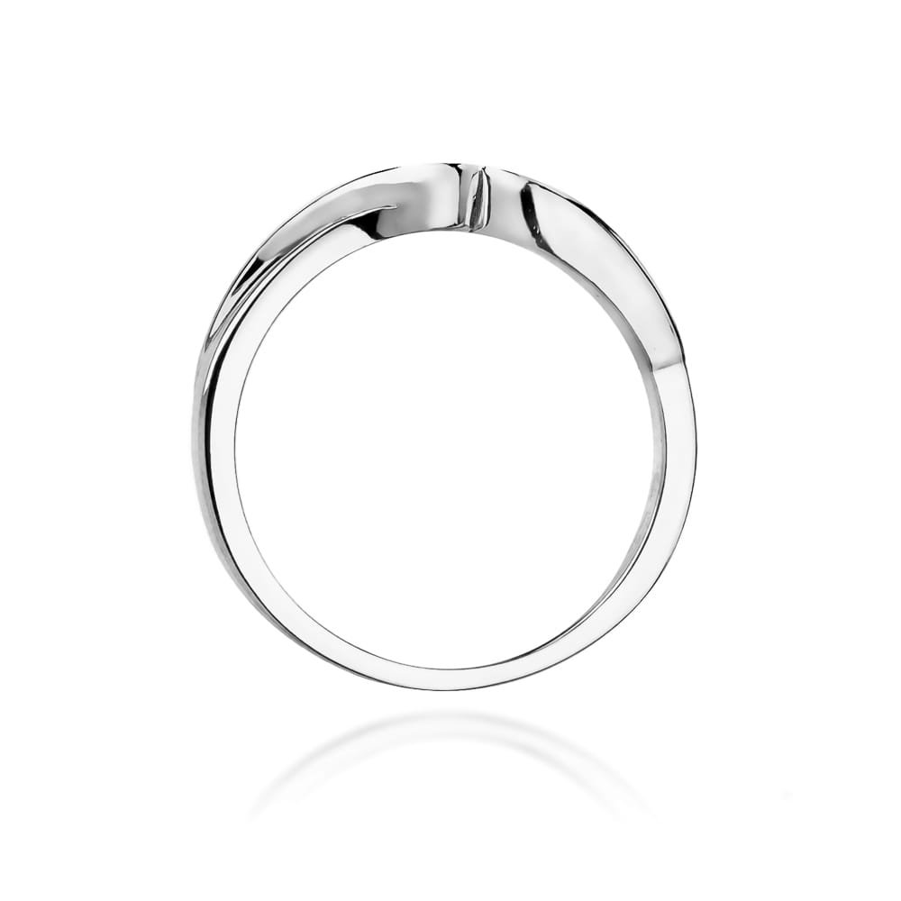 Prsteň W027 Diamant 0,05ct biele zlato Au 585/1000 - 2