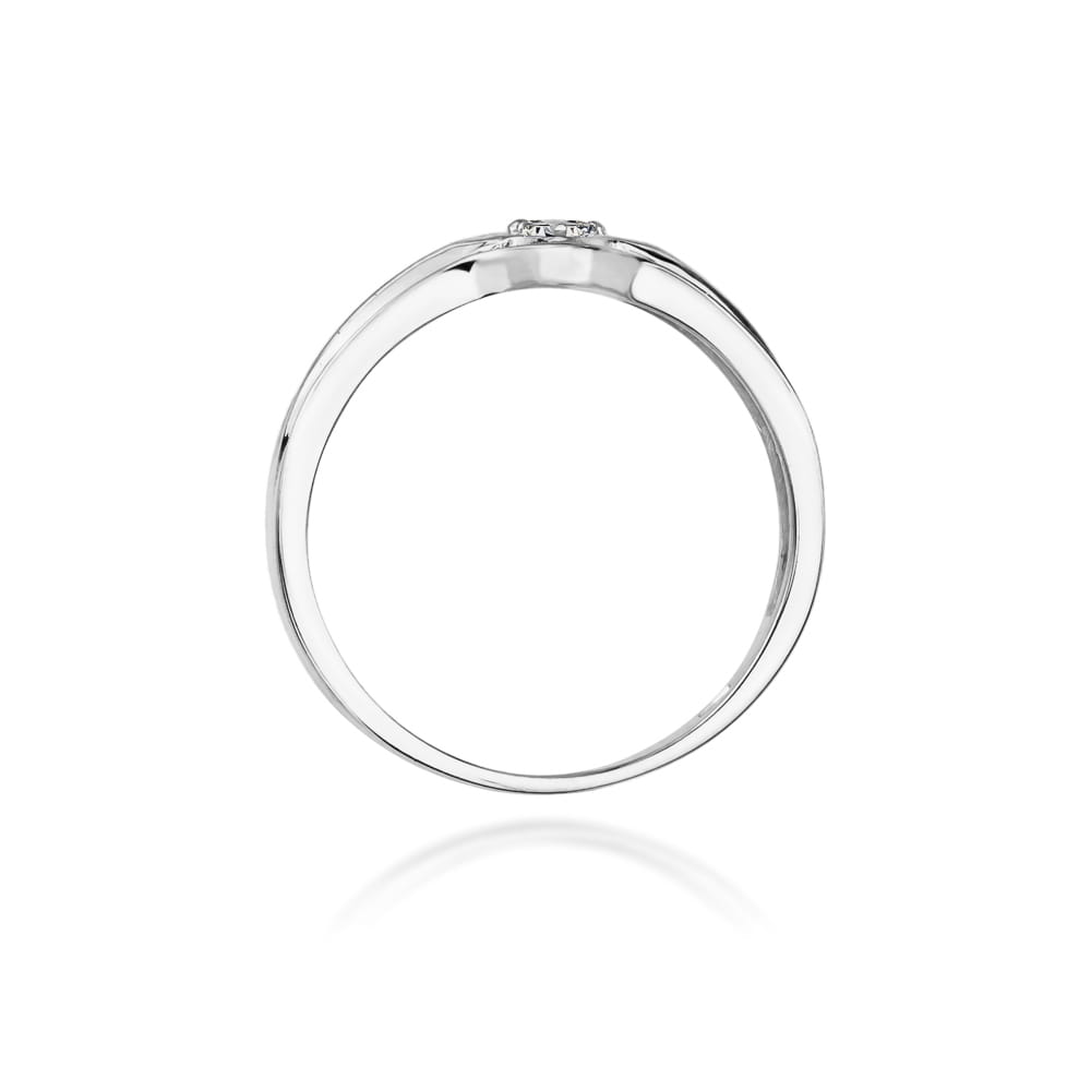 Prsteň W029 Diamant 0,05ct biele zlato Au 585/1000 - 2