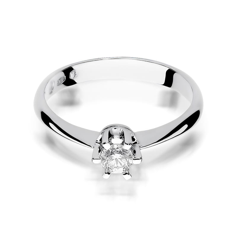 Prsteň W036 Diamant 0,23ct biele zlato Au 585/1000 - 1