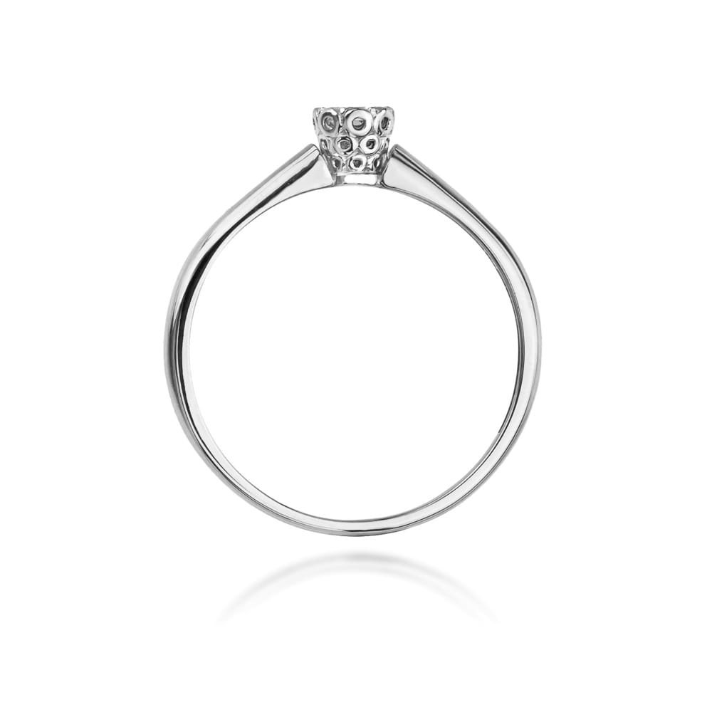 Prsteň W042 Diamant 0,13ct biele zlato Au 585/1000 - 2