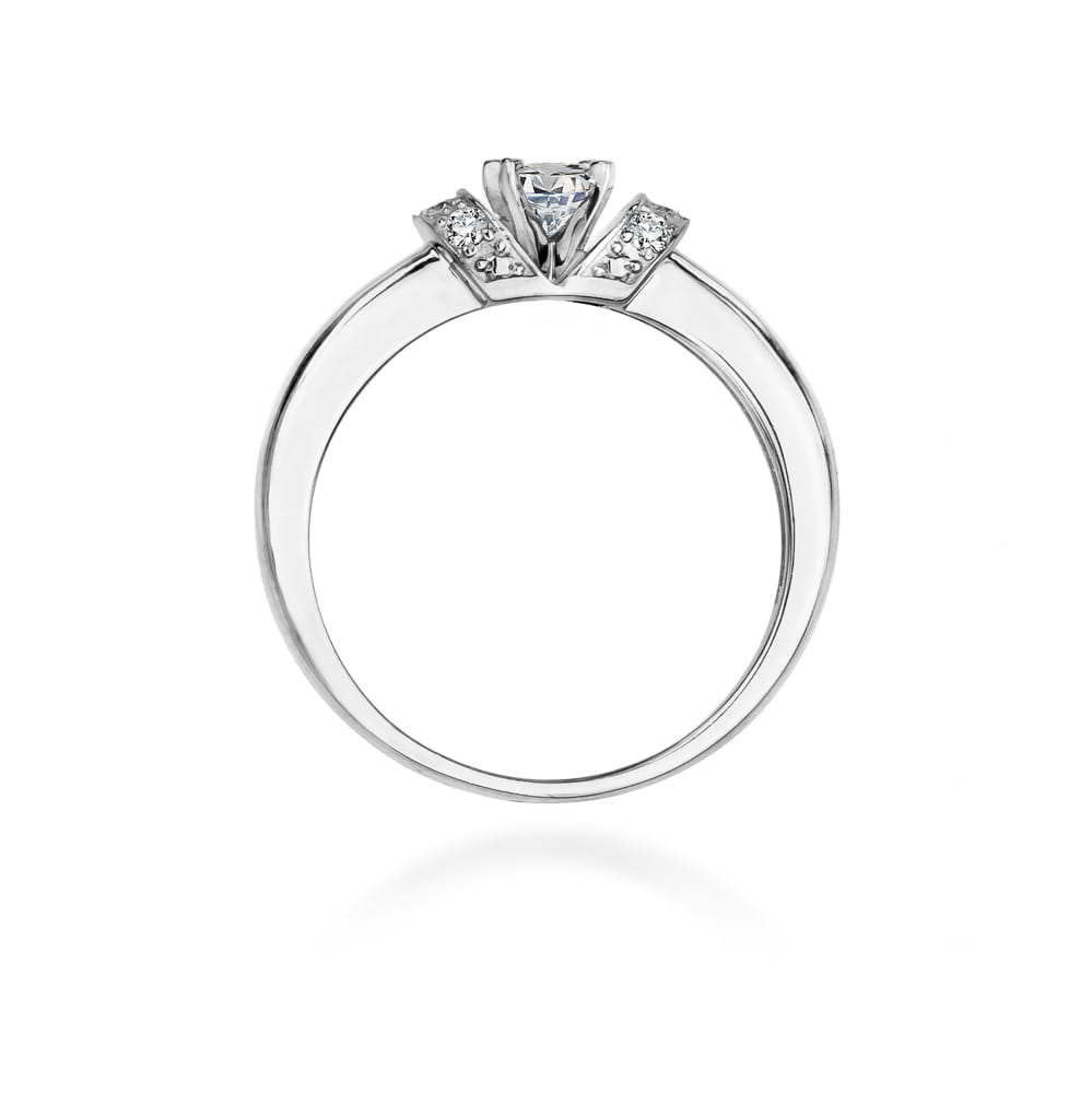 Prsteň W043 Diamant 0,24ct biele zlato Au 585/1000 - 2