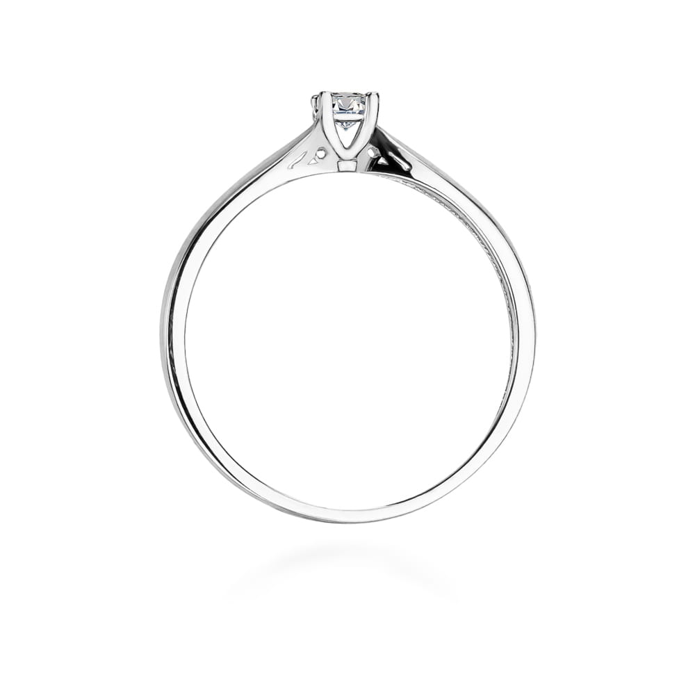 Prsteň W045 Diamant 0,10ct biele zlato Au 585/1000 - 2