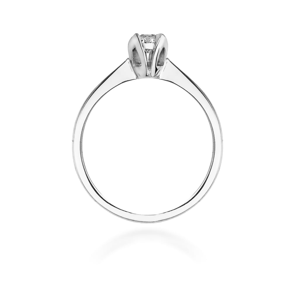 Prsteň W047 Diamant 0,10ct biele zlato Au 585/1000 - 2
