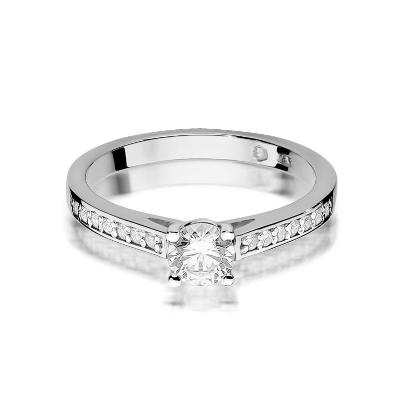 Prsteň W052 Diamant 0,50ct biele zlato Au 585/1000 - 1