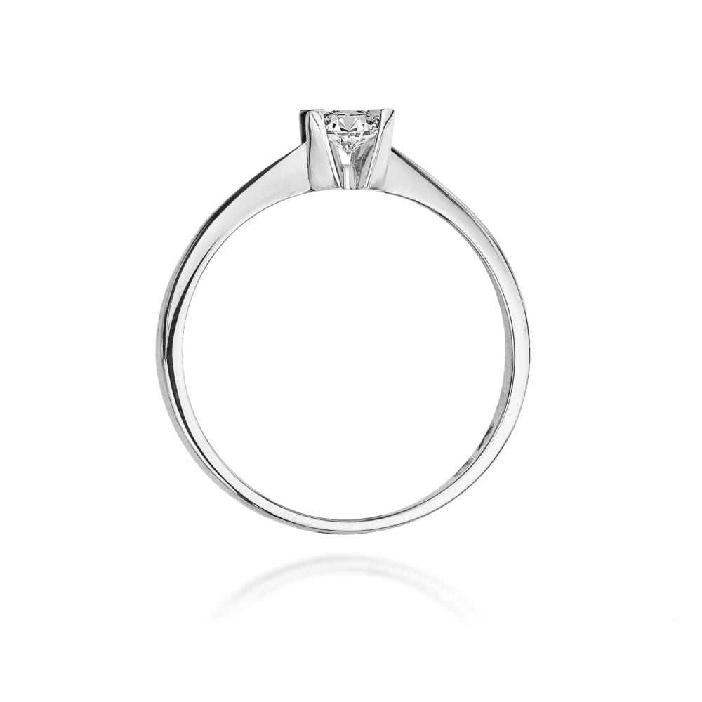 Prsteň W058 Diamant 0,12ct biele zlato Au 585/1000 - 2