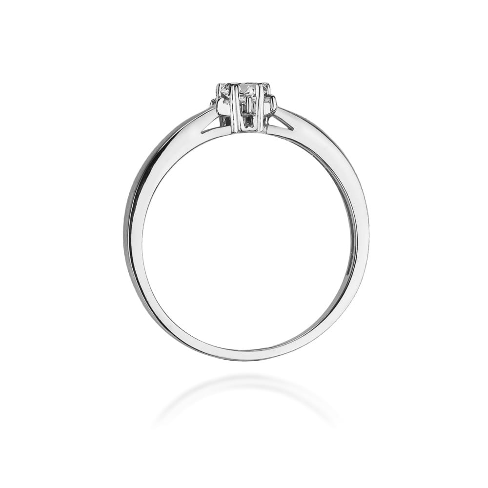 Prsteň W061 Diamant 0,15ct biele zlato Au 585/1000 - 2