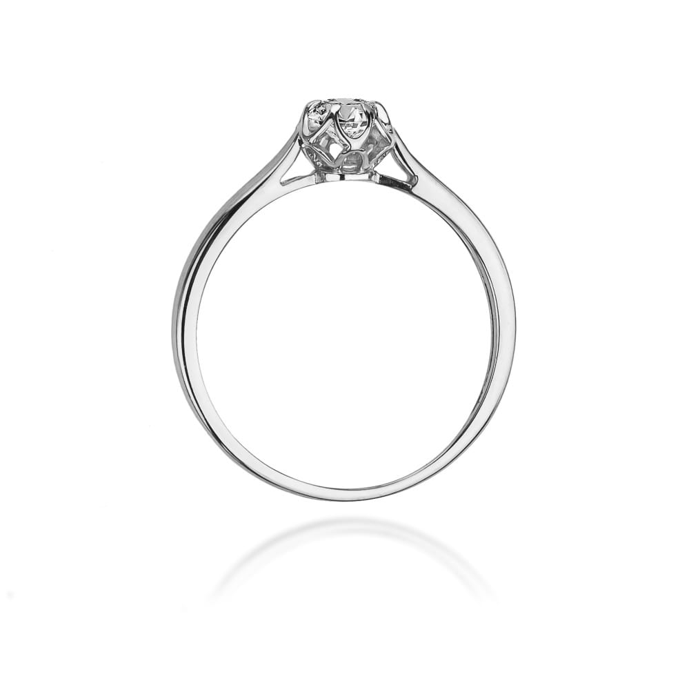 Prsteň W062 Diamant 0,15ct biele zlato Au 585/1000 - 2