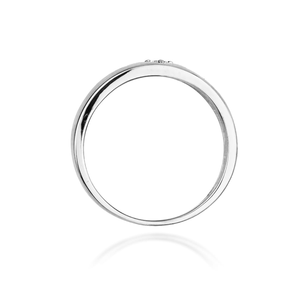 Prsteň W071 Diamant 0,10ct biele zlato Au 585/1000 - 2