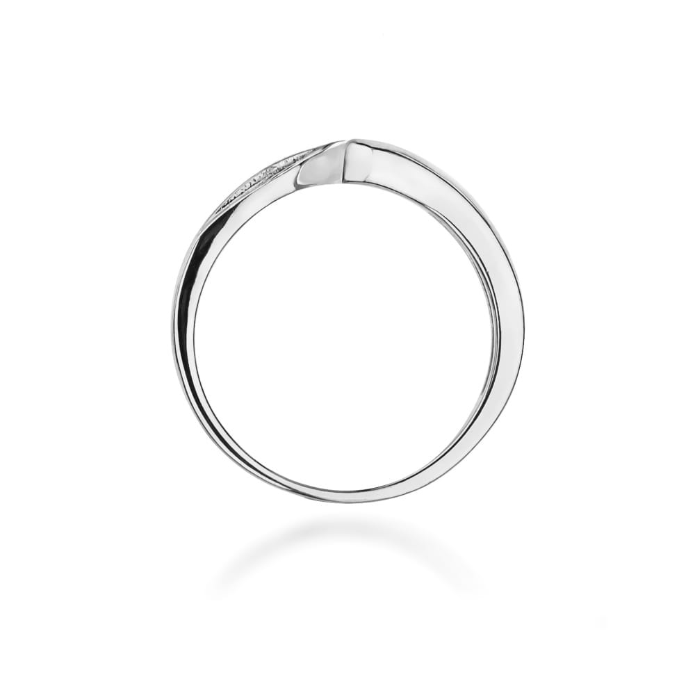 Prsteň W082 Diamant 0,05ct biele zlato Au 585/1000 - 2