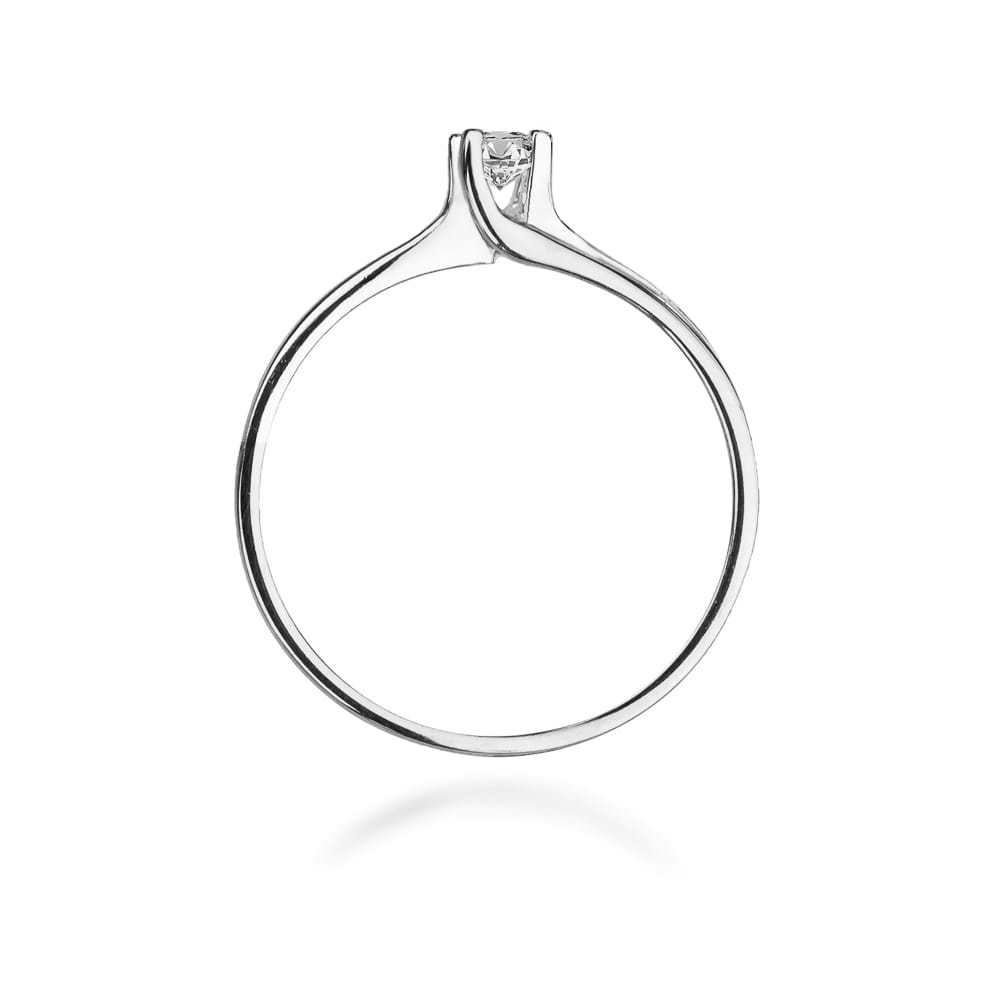 Prsteň W093 Diamant 0,08ct biele zlato Au 585/1000 - 2