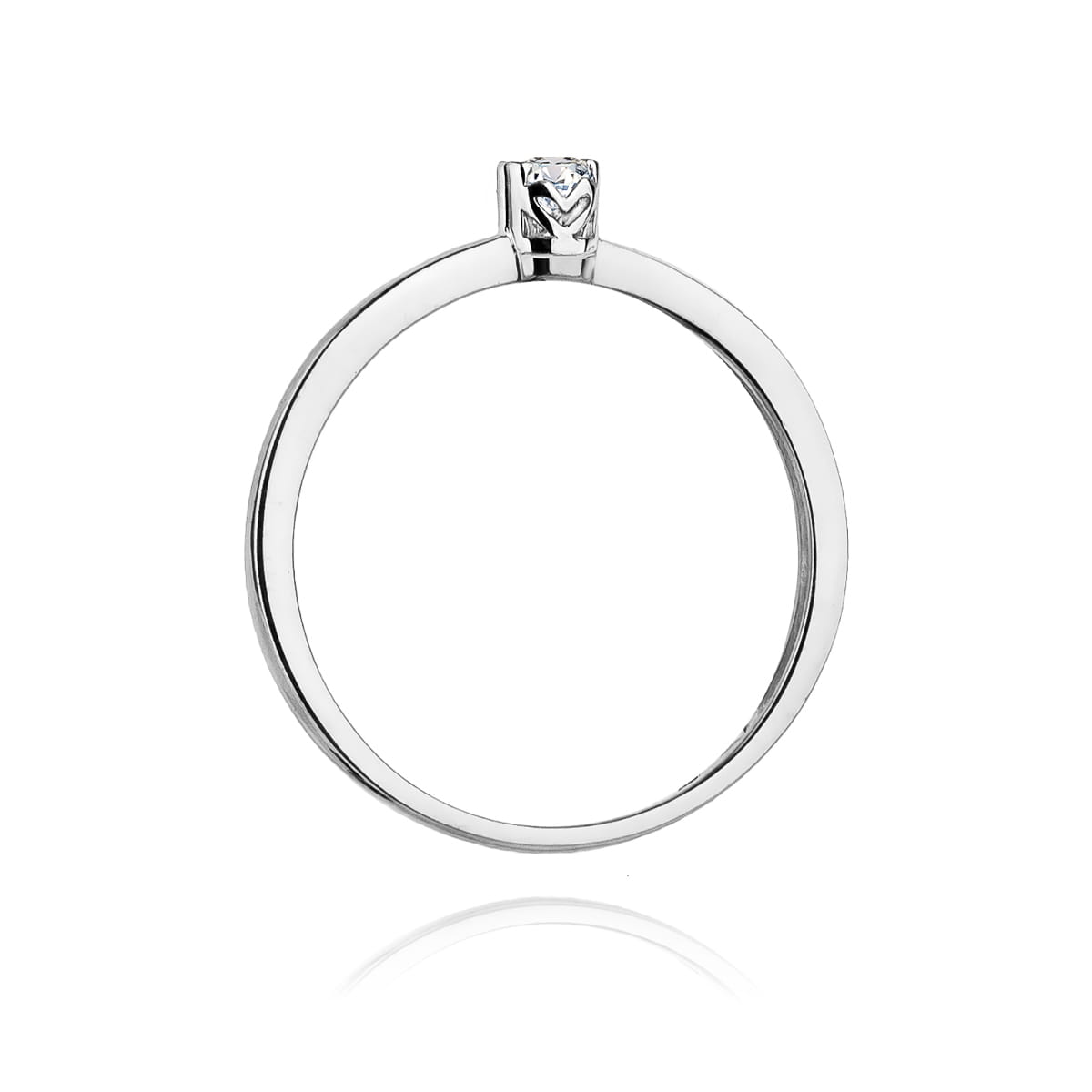 W131 Diamantový prsteň 0,10ct biele zlato Au 585/1000 - 2