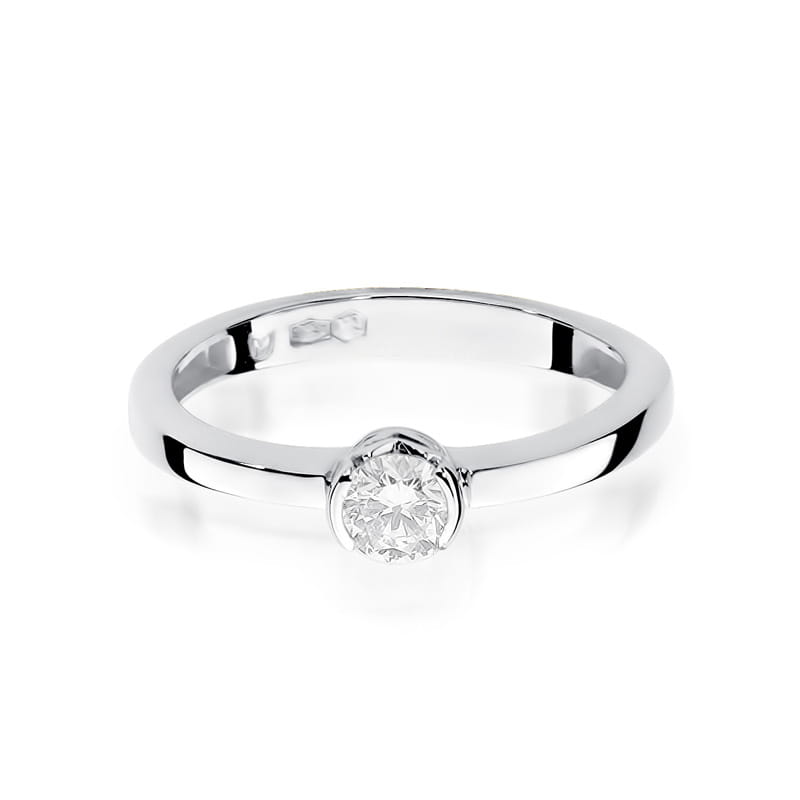 W131 Diamantový prsteň 0,25ct biele zlato Au 585/1000 - 1