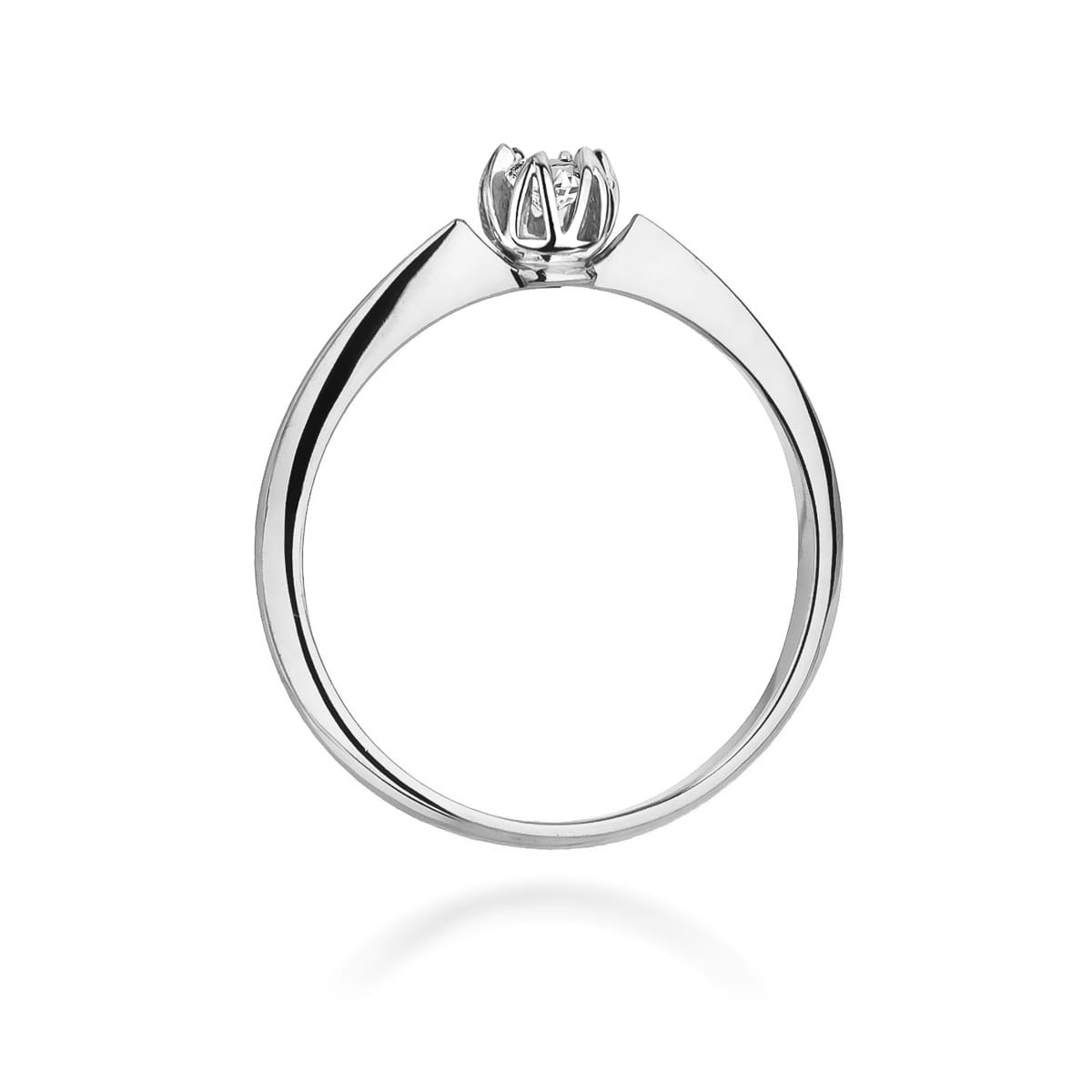 W134 Diamantový prsteň 0,10ct biele zlato Au 585/1000 - 2