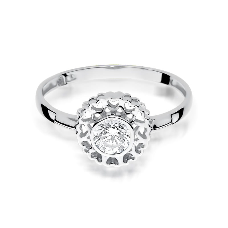 W149 Diamantový prsteň 0,30ct biele zlato Au 585/1000 - 1
