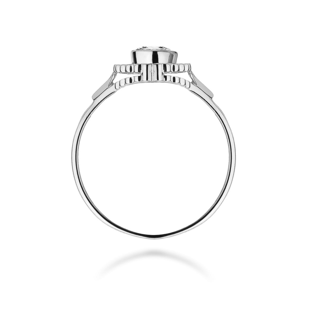 W149 Diamantový prsteň 0,30ct biele zlato Au 585/1000 - 2